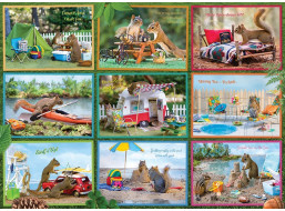 COBBLE HILL Puzzle Veveričky na prázdninách 1000 dielikov