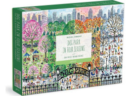 Galison Drevené puzzle Psí park 4 ročné obdobia 250 dielikov