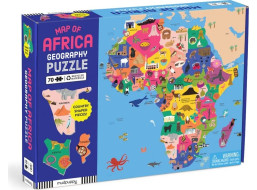Mudpuppy Zemepisné puzzle Mapa Afriky 70 dielikov