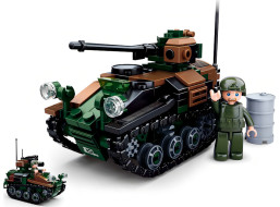 Sluban Model Bricks M38-B0750 Malý tank Wiesel AWC 2v1