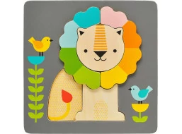 Petit Collage Drevené puzzle lev