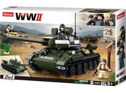 Sluban WWII M38-B0689 Sovietsky tank T-34/85 2v1