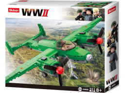 Sluban WWII M38-B0688 Sovietsky bombardér Tupolev TU-2