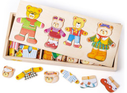 Bigjigs Toys Oblékací puzzle Medvedia rodinka