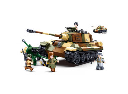 Sluban Bitka o Budapešť M38-B0980 Nemecký ťažký tank Tiger II 2 v 1