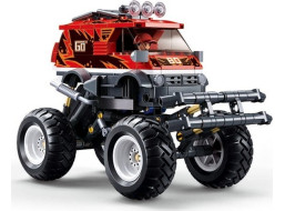 Sluban Power Bricks Naťahovací Červený Off-Road GO