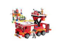 Qman Mine City Fire Line W12013 Cisternová automobilová striekačka s plošinou