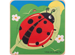 Bigjigs Toys Vkladacie puzzle životné cykly lienky