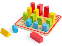 Bigjigs Toys Farebné vkladacie tvary