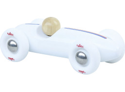 Vilac Drevené auto mini Grand prix vintage biele