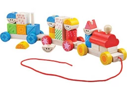 Bigjigs Baby Drevený vláčik s nasadzovaním