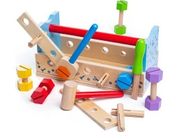 Bigjigs Toys Ponk a prepravka na náradie 2v1