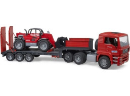 Bruder Nákladné auto s prívesom MAN TGA a teleskopickým nakladačom Manitou