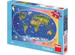 Dino Puzzle Detská mapa 300 XL dielikov