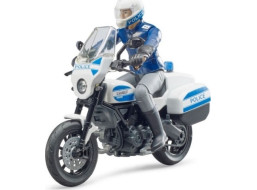 Bruder BWORLD policajný motocykel Ducati Scrambler s jazdcom