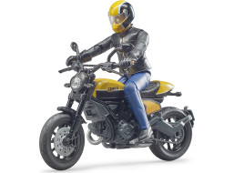 Bruder 63053 BWORLD Motocykel Scrambler Ducati Cafe Racer s jazdcom