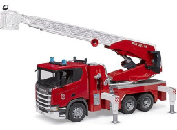 Bruder Hasičské auto Scania s rebríkom