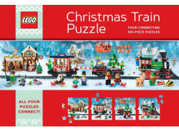 Chronicle Books Puzzle LEGO® Vianočné puzzle vlak 4x100 dielikov