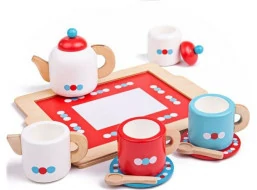 Bigjigs Toys Čajový servis s bodkami