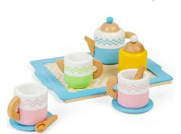 Bigjigs Toys Čajový set s podnosom