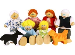 Bigjigs Toys Set rodinky do domčeka