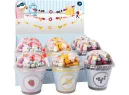 small foot Drevené korálky Candy 1ks červená