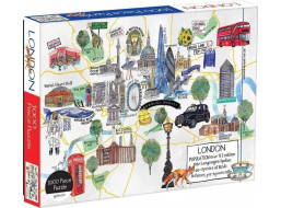 Galison Puzzle mapa Londýna 1000 dielikov