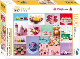 Brain Tree Puzzle Tortičky Cupcakes 1000 dielikov