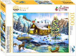 Brain Tree Puzzle Vianočné scenérie 1000 dielikov