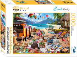 Brain Tree Puzzle Dovolenka na pláži 1000 dielikov