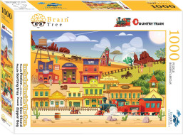 Brain Tree Puzzle Westernovým vlakom 1000 dielikov