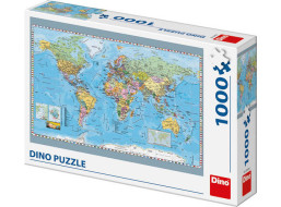 Dino Puzzle Politická mapa sveta 1000 dielikov