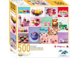 Brain Tree Puzzle Tortičky Cupcakes 500 dielikov