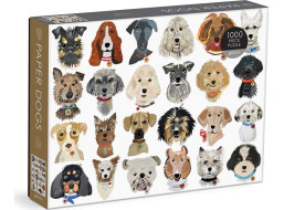Galison Puzzle Papierové psy 1000 dielikov