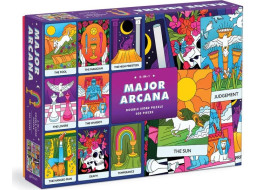 Galison Obojstranné puzzle Major Arcana 500 dielikov