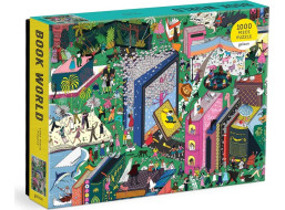Galison Puzzle Knižný svet 1000 dielikov