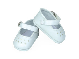 Petitcollin Črievičky biele (pre bábiku 27 cm)
