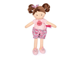 Doudou Jolijou Bábika LES PIPELLETTES 25 cm 1 ks svetlo ružová