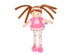 Doudou Jolijou Bábika LES PIPELLETTES 25 cm 1 ks ružová