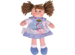 Bigjigs Toys Látková bábika Sarah 28 cm