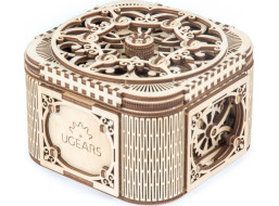 Ugears 3D drevené mechanické puzzle Šperkovnica