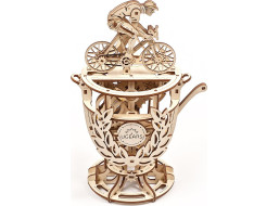 Ugears 3D drevené mechanické puzzle Samohybný cyklista