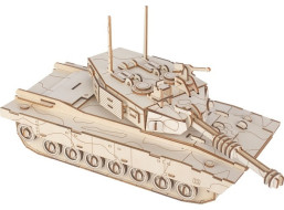 Woodcraft Drevené 3D puzzle Tank M1 Abrams