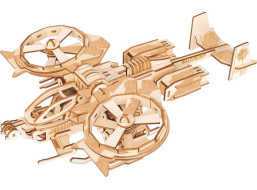 Woodcraft Drevené 3D puzzle RDA bojový vrtuľník