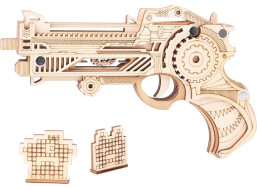 Woodcraft Drevené 3D puzzle Zbraň na gumičky Virbius