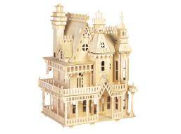 Woodcraft Drevené 3D puzzle vila
