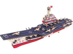 Woodcraft Drevené 3D puzzle Lietadlová loď Liaoning