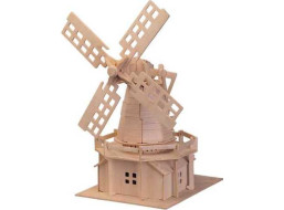 Woodcraft Drevené 3D puzzle veterný mlyn