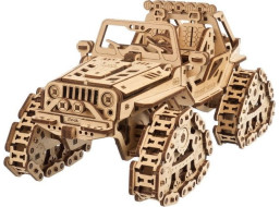 Ugears 3D drevené mechanické puzzle Pásové terénne vozidlo