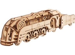 Ugears 3D drevené mechanické puzzle MINI Lokomotíva